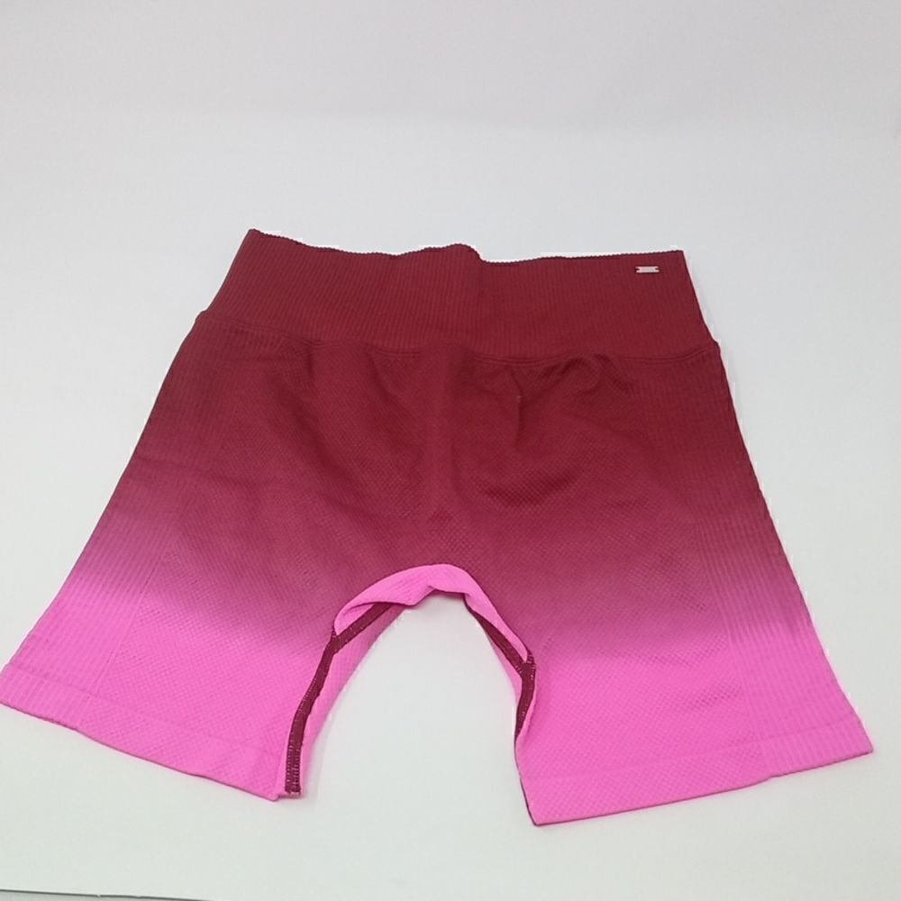 Victoria Secret Red and Pink gradient biker shorts Tag size M - Picture 2 of 5